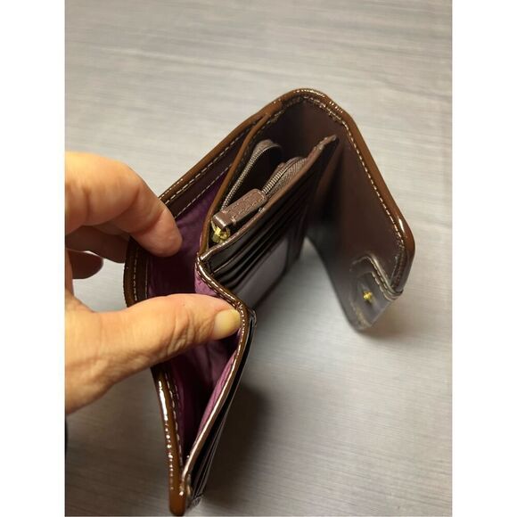 Coach Ashley scarf print compact clutch wallet - Picture 3 of 12